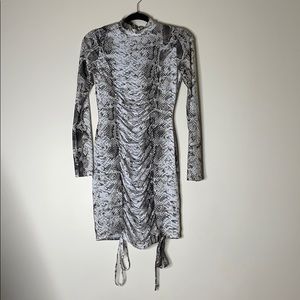 Snake print dress